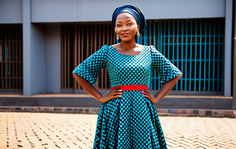 Shweshwe Fashion**
"A woman in a vibrant, fully clothed, modest Shweshwe dress with traditional geometric patterns, posing in a modern urban setting in Johannesburg. Appropriate attire, safe for work, professional quality, perfect anatomy, correct proportions, well-formed hands, natural pose."
**